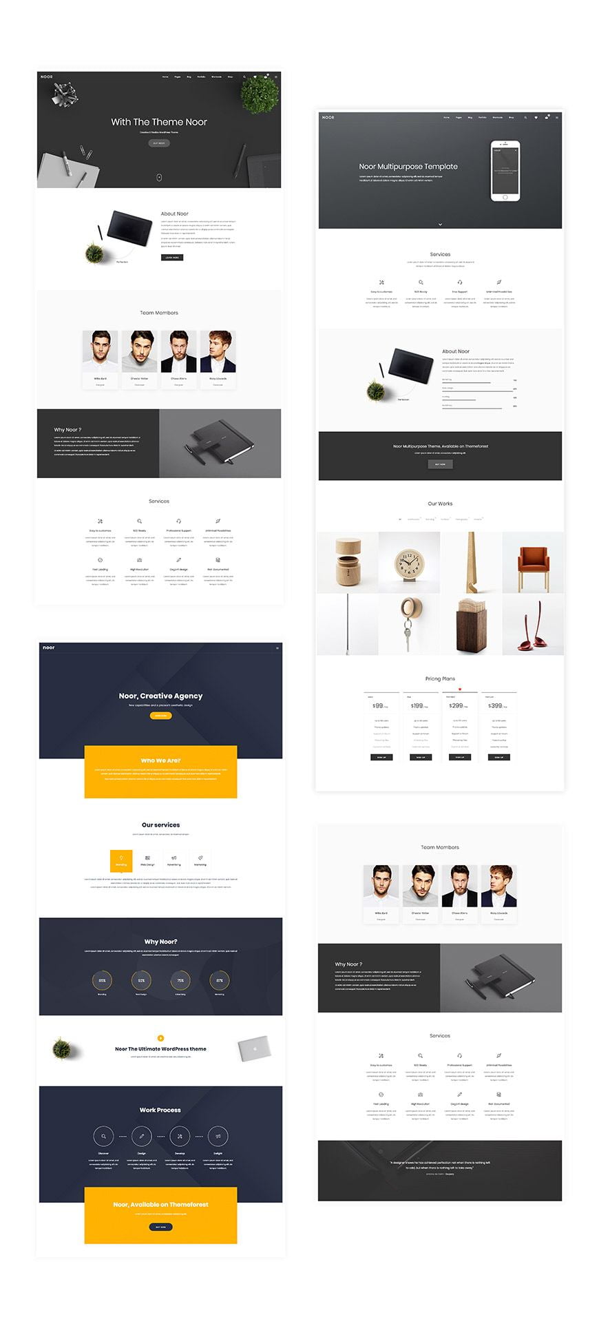 Download a Stunning Free Agency NOOR Theme Templates